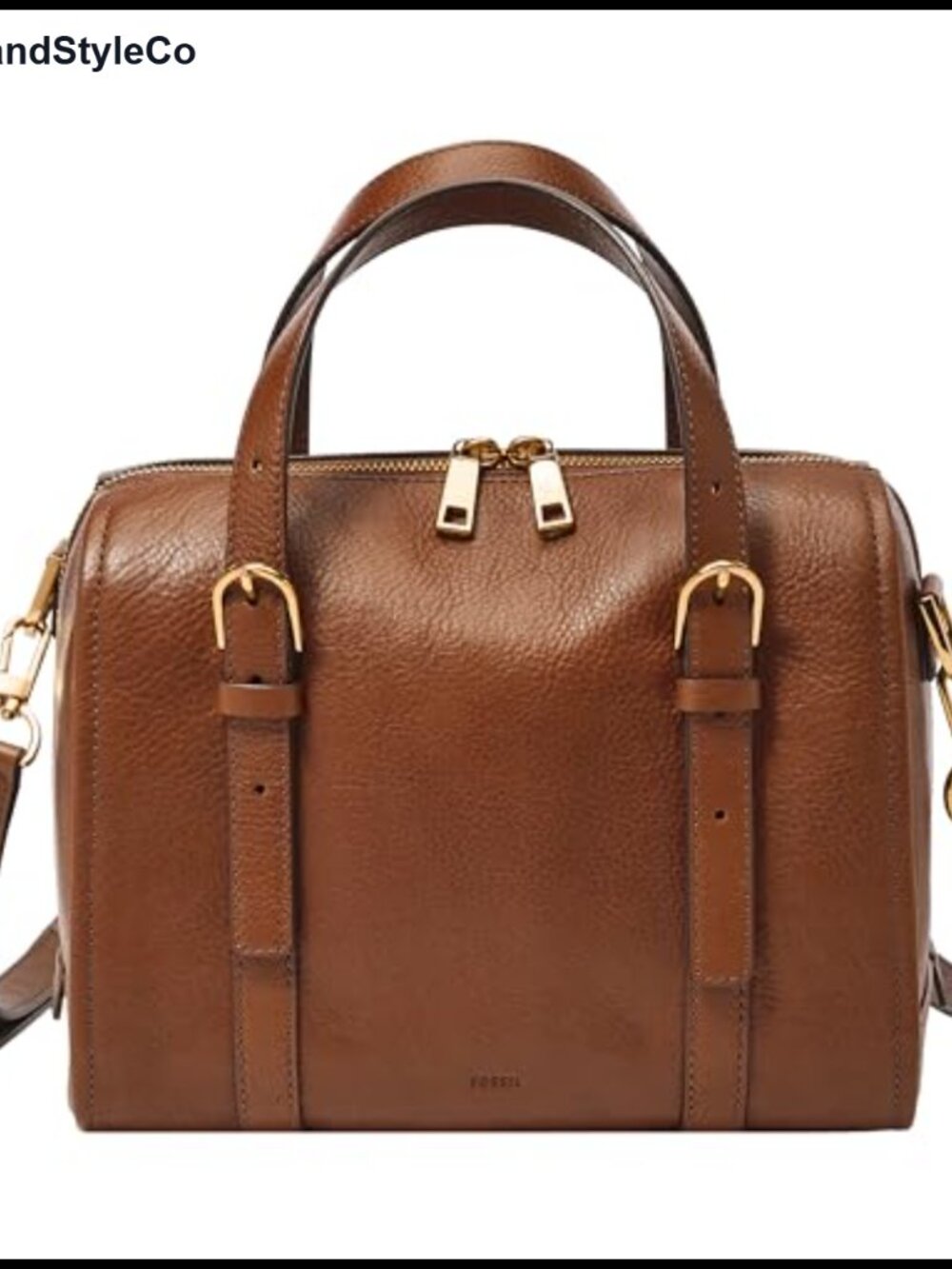 LiteHide Leather Satchel Handbag Crossbody Adjustable Detachable Strap Women